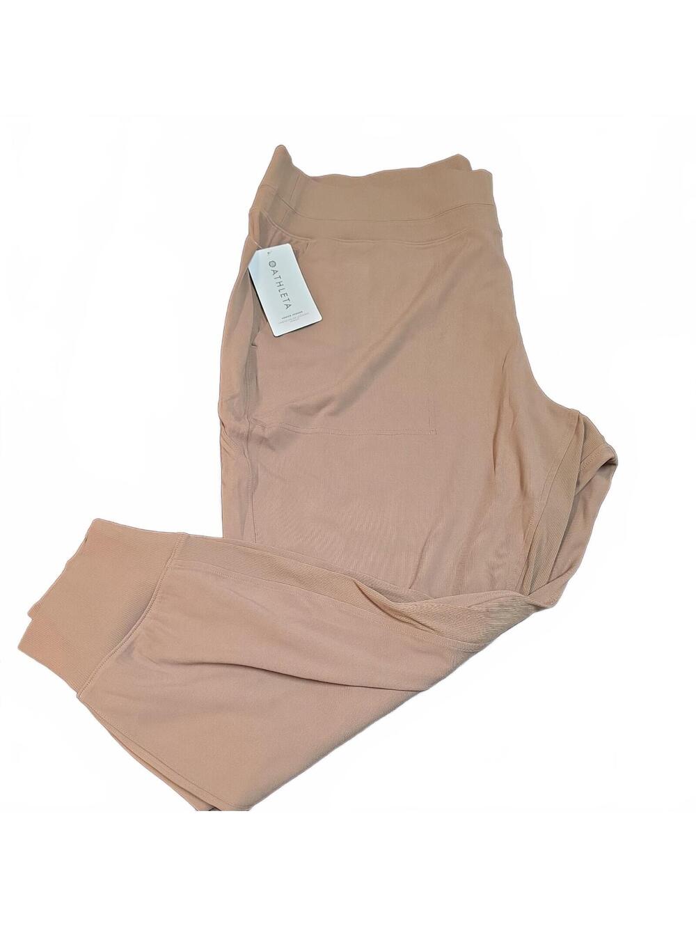 Athleta Venice Joggers Taupe Size 3X NWT Sculptek Light Athleisure